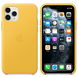 Avis Apple Coque Leather pour iPhone 11 Pro - Meyer Lemon