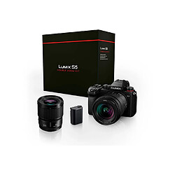 Pack Hybride Panasonic Lumix S5 + S 20 60mm f 3.5 5.6 + S 50mm f 1.8 + 2ème Batterie