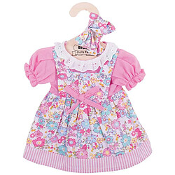 Bigjigs Toys Robe à Fleurs Rose - Poupée Douce 38cm