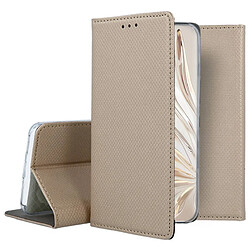 Htdmobiles Housse pour Huawei Honor 70 5G - etui coque pochette portefeuille + film ecran - OR MAGNET