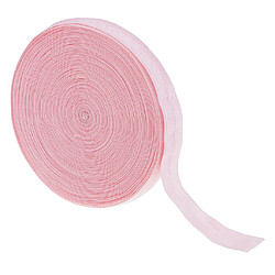 10 mètres de couture de bande élastique de coton équilibre 15mm largeur rose clair