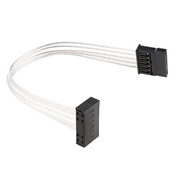 5 Pièces 20cm SATA Mâle à Fil D'alimentation De Câble D'extension Femelle Pour Ordinateur PC SSD / HDD pas cher