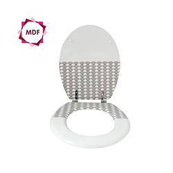 MSV Abattant Wc MDF BENTO - Charnières Inox