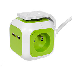 Acheter Bloc multiprise Magic Cube 4-prises/ 2 entrées USB 1.4m GreenBlue GB118