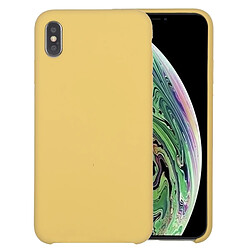 Wewoo Coque Souple Housse en silicone liquide Four Corners Full Coverage pour iPhone XR Jaune