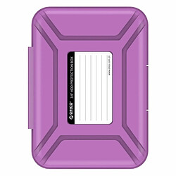 Wewoo Boîtier disque dur Violet PHX-35 3.5 pouces SATA HDD Case protéger la boîte de couverture