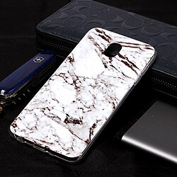 Wewoo Coque en TPU Motif Marble Pour Galaxy J7 2018 Blanc