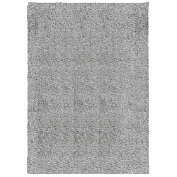 vidaXL Tapis shaggy PAMPLONA poils longs moderne gris 120x170 cm