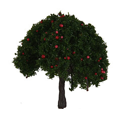 20pcs Arborescences De Modèle Avec Des Fruits Rouges Pour Les Chemins De Fer Paysages 1: 100