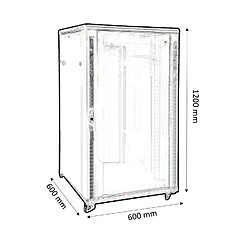 Acheter Kimex Rack Baie de brassage 19'', 600x600mm, 24U