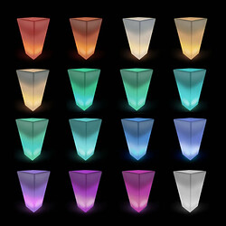 Avis Alice'S Garden Vase lumineux LED 75cm 16 couleurs SANS fil résistant à l'eau, rechargeable,télécommande