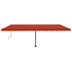 Avis Maison Chic Auvent automatique | Store banne extérieur | Marquise sur pied 600x300 cm Orange/marron -MN83998