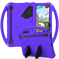 Coque en TPU antichoc, EVA violet pour votre Samsung Galaxy Tab S7 FE/Tab S7 Plus