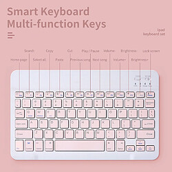 Avis Universal Clavier Bluetooth sans fil de 10 pouces Souris Ordinateur portable Clavier Bluetooth Ordinateur portable Samsung Xiaomi (rose)