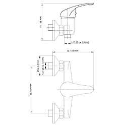 Avis SCHÜTTE Mitigeur de douche MAGNA chrome