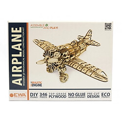 Graines Creatives Maquette avion EWA collectionneurs en bois