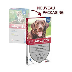 ADVANTIX 6 pipettes antiparasitaires - Pour grand chien de plus de 25kg