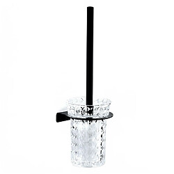 Universal Porte-brosse de toilette en acier inoxydable noir Suspension murale de toilette Brosse de toilette avec tasse Set Quincaillerie Accessoires de toilette