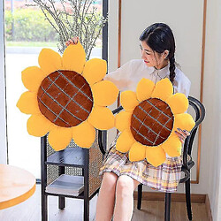 Universal 1pic en peluche oreiller de tournesol jouet coussin rembourré doux belle décoration de pièce fille fleur d'oreiller (40 cm) pas cher