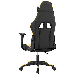 Acheter vidaXL Chaise de jeu Noir et doré Similicuir