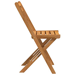 Acheter vidaXL Chaises de bistrot pliantes lot de 6 bois d'acacia solide