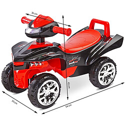 Acheter Toyz RAPTOR Quad porteur pousseur musical enfant à partir de 18 mois Rouge