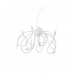 Ideal Lux Suspension Blanche MULTIFLEX 8 ampoules