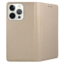 Acheter Htdmobiles Housse pour Apple iPhone 15 Pro - etui coque pochette portefeuille + verre trempe - OR MAGNET