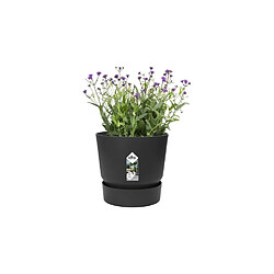 Avis ELHO Pot de fleurs rond Greenville 25 - Extérieur - Ø 24,48 x H 23,31 cm - Vivre noir