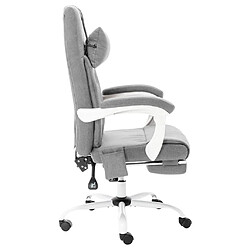 Avis Helloshop26 Chaise fauteuil siège de bureau informatique étude de massage tissu gris 02_0024011