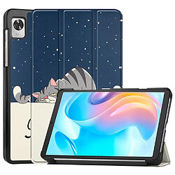 Htdmobiles Housse pour Realme Pad Mini (8,7 pouces) - etui coque pochette simili cuir - GOOD NIGHT