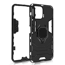 Avizar Coque Xiaomi Mi 11 Pro Hybride Antichoc Bague Métallique Support Noir