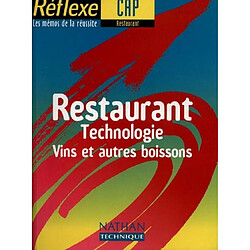 Restaurant technologie CAP restaurant : vins et autres boissons - Occasion