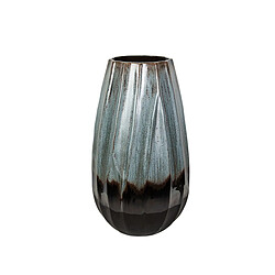 Vase Romimex Bleu Noir Bleu/Noir Céramique 28 x 44 x 28 cm