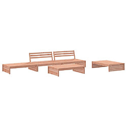 Avis Maison Chic Salon de jardin 5 pcs + coussins - Mobilier/Meubles de jardin - Table et chaises d'extérieur bois massif douglas -MN60095