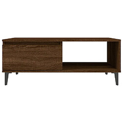 Acheter vidaXL Table basse chêne marron 90x60x35 cm bois d'ingénierie