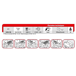 Scie à onglet radiale FEMI - 1800W Ø305mm (avec Table supérieure) - 10503D