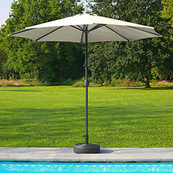 SkyLantern Parasol Droit Octogonal Beige avec Pied de Lestage