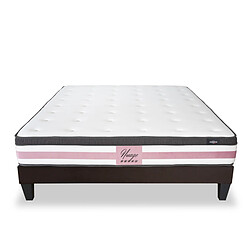 MAISON AUBERTIN Matelas Mémoire 26cm + sommier gris 90 x190cm