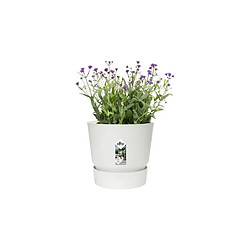 Avis ELHO Pot de fleurs rond Greenville 47 - Extérieur - Ø 47 x H 44,1 cm - Blanc