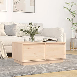 Maison Chic Table basse,Table Console Table d'appoint, Table pour salon 80x50x35 cm Bois massif de pin -MN96596