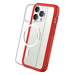 RHINOSHIELD Coque modulaire Mod NX Compatible avec MagSafe pour [iPhone 13 Pro Max] Force magnétique supérieure, Personnalisable. Absorbe Les impacts des Chutes de 3.5 mètres - Rouge