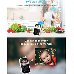 Acheter Babyphone Camera Écran 2.4 Pouces Vision Nocturne Audio Bidirectionnel Température YONIS