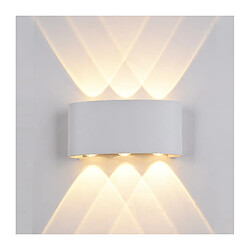 Luminaire Center Applique de jardin moderne Gilberto blanc