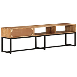 Avis vidaXL Meuble TV 160x30x45 cm Bois d'acacia massif