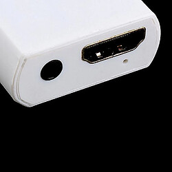 Universal White Plastic Wii à HDMI 1080p Adaptateur de convertisseur de mise à l'échelle avec sortie audio de 3,5 mm pas cher