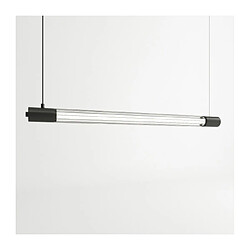 Luminaire Center Suspension Valo Acier Noir 1 ampoule 150cm