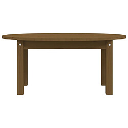 ComfortXL Table Basse Marron Miel 80x40x35 Cm Bois Massif De Pin pas cher