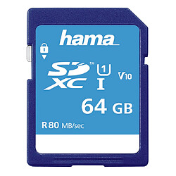 Hama SDXC 64 GB classe 10 UHS-I 80 MB/S