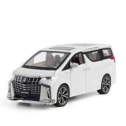 Universal 1/24 simulation simulation coulée alpha baby-sitter voiture modèle jouets alliage son et lumière jouets enfants cadeaux de collection pour les enfants | Voiture jouet coulée sous pression(blanche)